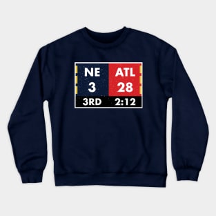 NE 3 ATL 28 to NE 34 ATL 28 Final Shirt: Funny Game Shirts Crewneck Sweatshirt